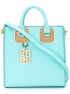 Sophie Hulme Square Albion Tote, Women's, Blue, Leather