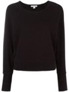 James Perse Raglan Sleeve Sweatshirt, Women's, Size: 2, Black, Cotton/nylon
