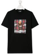 Neil Barrett Kids Punked Bear T-shirt - Black