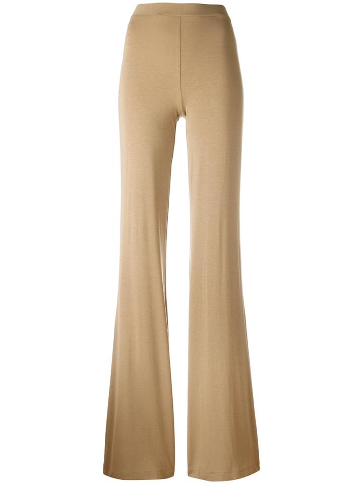 Plein Sud Flared Trousers, Women's, Size: 36, Nude/neutrals, Viscose/sinflex