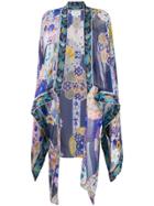 Camilla Floral Printed Kimono - Blue