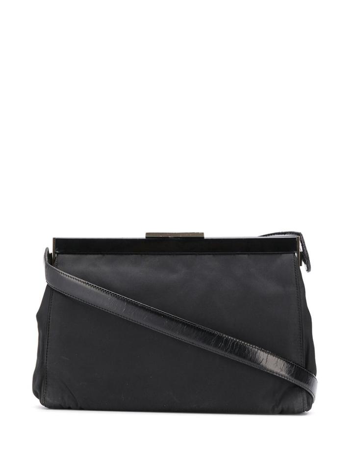 Prada Pre-owned 2000's Clasp Shoulder Bag - Black
