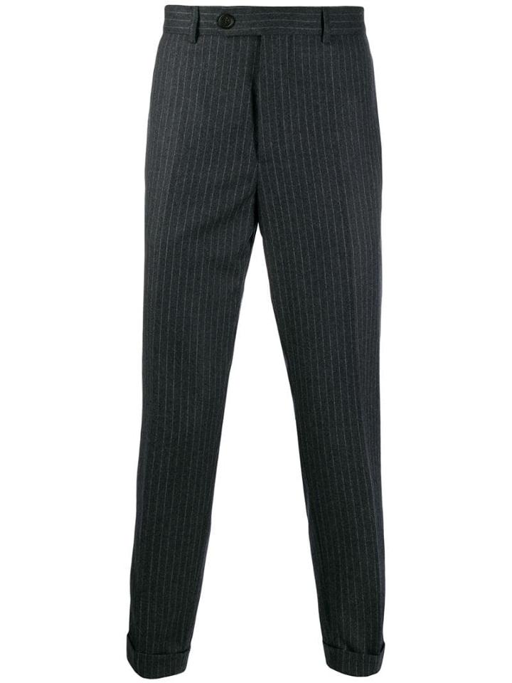 Brunello Cucinelli Pinstripe Trousers - Grey