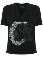 Andrea Bogosian - Embroidered Top - Women - Polyester/spandex/elastane/viscose - M, Women's, Black, Polyester/spandex/elastane/viscose