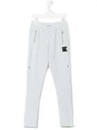 Karl Lagerfeld Kids Ribbed Joggers, Girl's, Size: 16 Yrs, Grey
