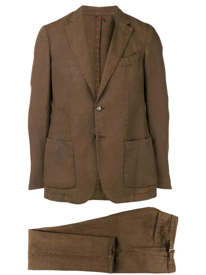 Dell'oglio Two-piece Formal Suit - Brown