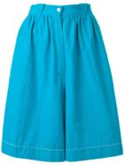 Thierry Mugler Vintage Knee-length Shorts - Blue