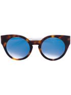 Mcq By Alexander Mcqueen Eyewear Cat-eye Frame Sunglasses - Brown