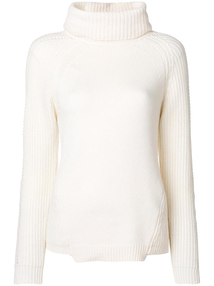 Blugirl Fitted Knitted Sweater - White