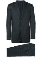 Z Zegna Tailored Business Suit, Men's, Size: 48, Black, Cupro/wool