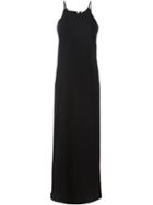 P.a.r.o.s.h. Halter Neck Maxi Dress, Women's, Size: Small, Black, Polyester