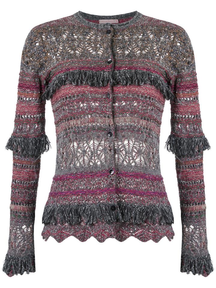 Cecilia Prado - Knit Cardigan - Women - Cotton/acrylic/lurex/viscose - G, Brown, Cotton/acrylic/lurex/viscose