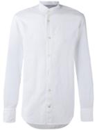 Eleventy - Mandarin Neck Shirt - Men - Cotton/linen/flax - 41, White, Cotton/linen/flax