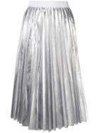 P.a.r.o.s.h. High-waist Pleated Skirt - Silver