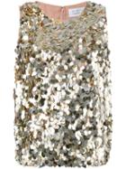 Gianluca Capannolo Embellished Tank Top, Women's, Size: 40, Grey, Polyester