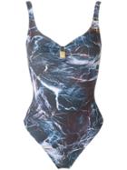 Lygia & Nanny Abstract Print Swimsuit - Blue