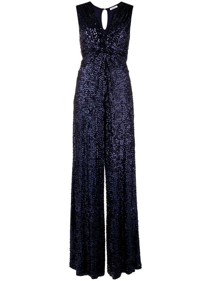 P.a.r.o.s.h. Knotted Sequin Jumpsuit - Blue