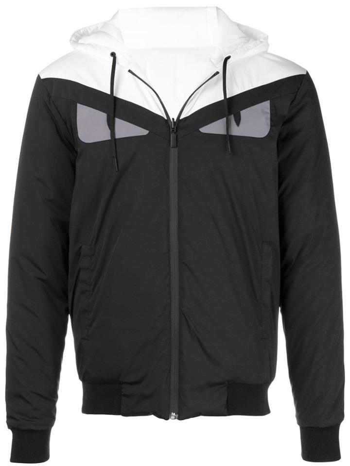 Fendi Reversible Hooded Windbreaker Jacket - White
