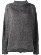 Rundholz Loose-fit Sweater, Women's, Green, Cotton/polyester/wool