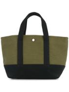 Cabas Knit Style Small Tote Bag - Green