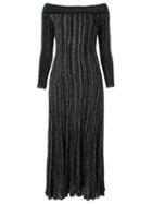 Gig - Off The Shoulder Knit Dress - Women - Polyimide - P, Black, Polyimide