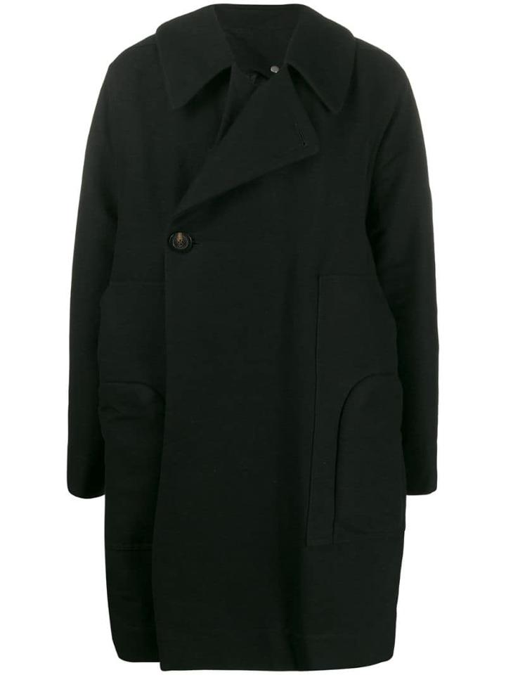 Rick Owens Button-up Coat - Black