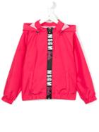 Msgm Kids Zipped Jacket, Girl's, Size: 12 Yrs, Pink/purple