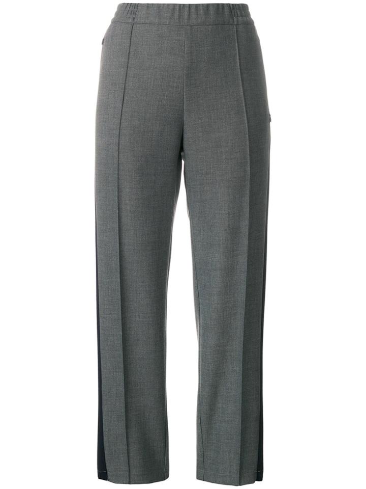 Barena Tapered Side Stripe Trousers - Grey