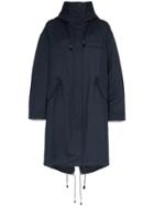 Calvin Klein 205w39nyc Over Sized Parka Coat - Blue