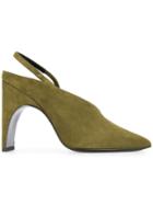 Pierre Hardy Pointed Toe Pumps - Green