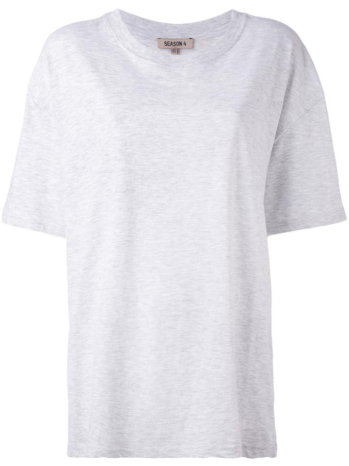 Yeezy - Oversized T-shirt - Women - Cotton - L, Grey, Cotton