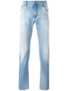 Dolce & Gabbana Straight Leg Jeans, Men's, Size: 52, Blue, Cotton/spandex/elastane