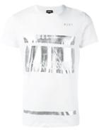 Diesel Metallic Print T-shirt, Men's, Size: Large, White, Cotton
