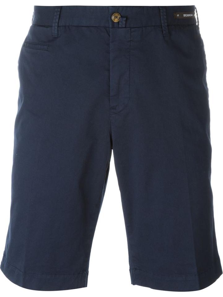 Pt01 Classic Chino Shorts, Men's, Size: 54, Blue, Cotton/spandex/elastane