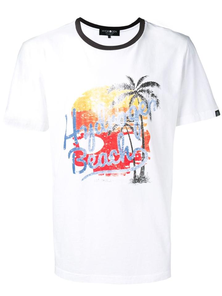 Hydrogen Tropical Print T-shirt - White