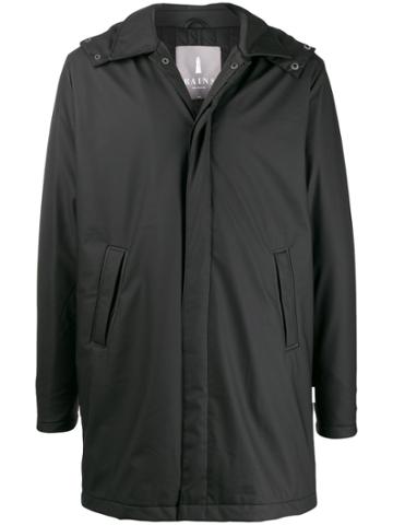Rains Hooded Thermal Coat - Black