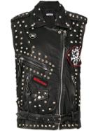 P.a.r.o.s.h. Studded Patch Gilet - Black