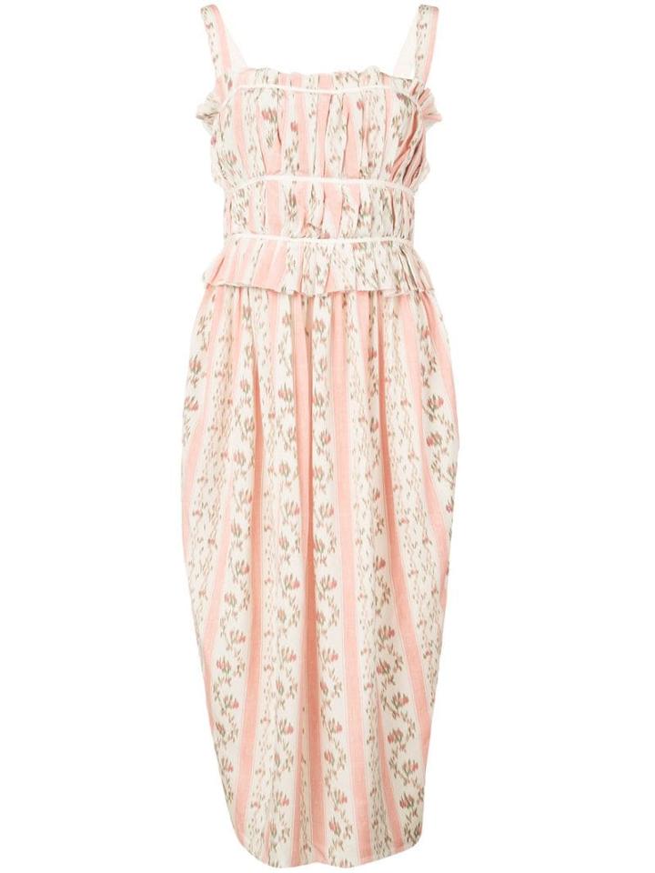 Brock Collection Plamira Floral Print Midi Dress - Pink