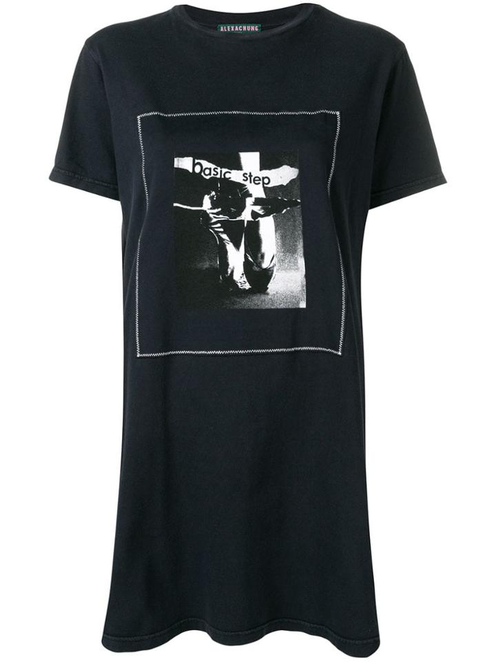 Alexa Chung Printed T-shirt Dress - Grey