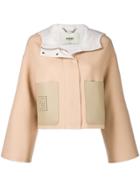 Fendi Cropped Wide-sleeve Jacket - Brown