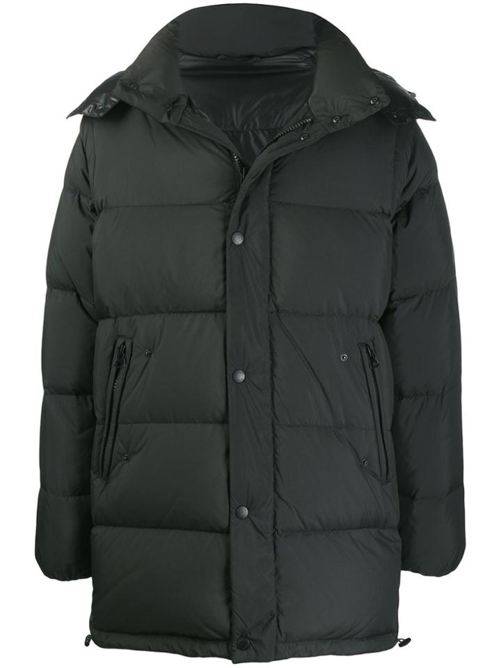 Kenzo Long 2-in-1 Puffer Jacket - Black