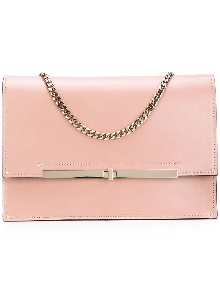 Casadei - Shoulder Bag - Women - Nappa Leather/patent Leather/kid Leather - One Size, Nude/neutrals, Nappa Leather/patent Leather/kid Leather