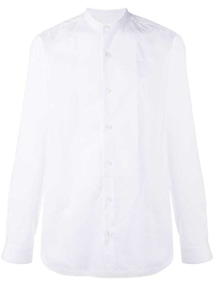 Z Zegna - Collarless Shirt - Men - Cotton/rayon - 41, White, Cotton/rayon
