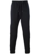 Fendi Gathered Ankle Track Pants, Men's, Size: 44, Black, Cotton/polyester