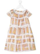 Burberry Kids Printed Dress, Girl's, Size: 10 Yrs, White