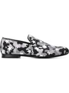 Jimmy Choo Sloane Slippers, Men's, Size: 42, Grey, Calf Leather/leather/cotton