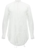 Song For The Mute Tassel Detail Shirt, Men's, Size: 50, White, Cotton