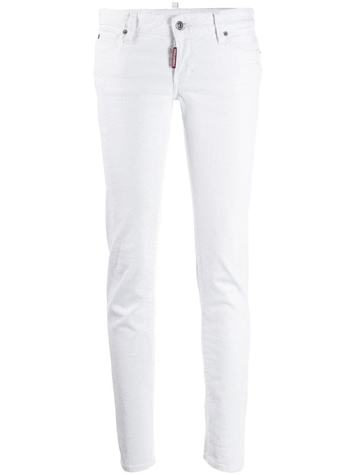 Dsquared2 Classic Cropped Skinny Jeans - White