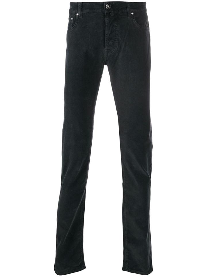 Jacob Cohen Straight-leg Corduroy Trousers - Grey