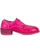 Guidi Round Toe Lace-up Shoes - Pink & Purple